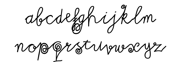 Milkmoustachio Font LOWERCASE