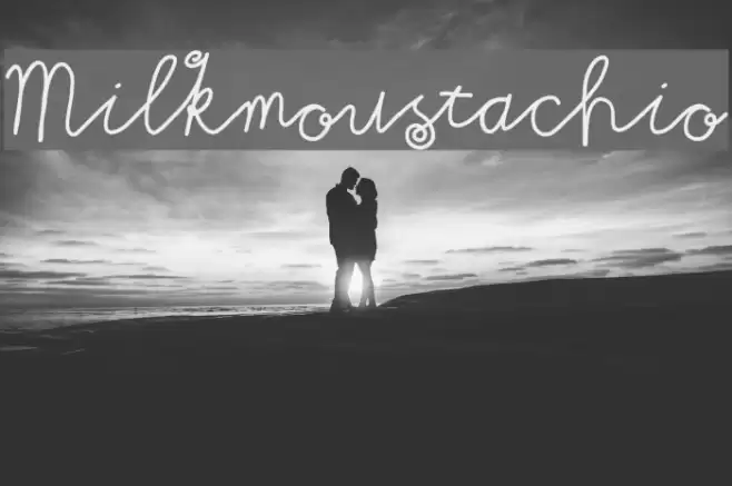 Milkmoustachio Font examples