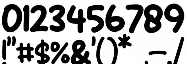 Milkshake Creps Font OTHER CHARS