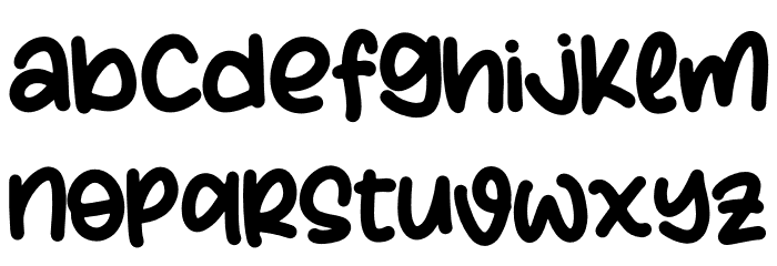 Milkshake Creps Font LOWERCASE