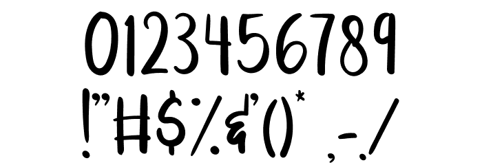 Milkshake Font OTHER CHARS