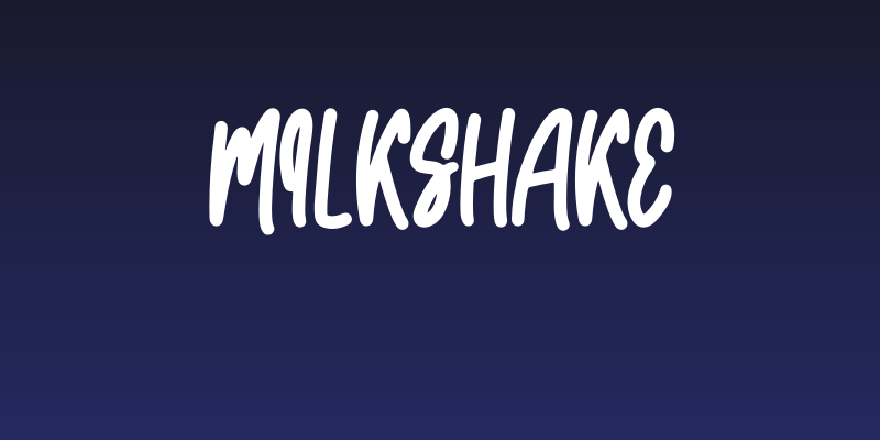 Milkshake Social Header