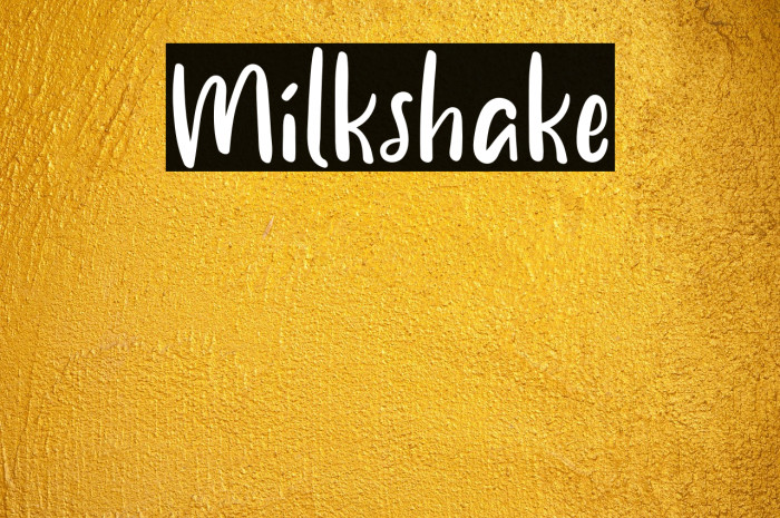 Milkshake Example 2