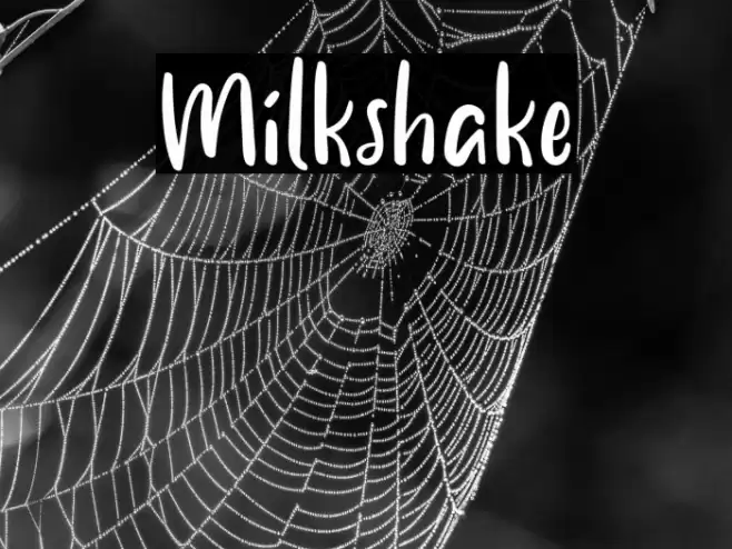 Milkshake Font examples