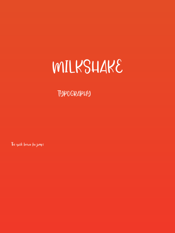 Milkshake Poster