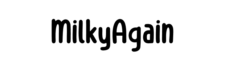 Milky Again  font caratteri gratis
