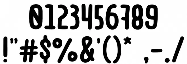 Milky Again Font OTHER CHARS