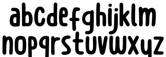 Milky Again Font LOWERCASE