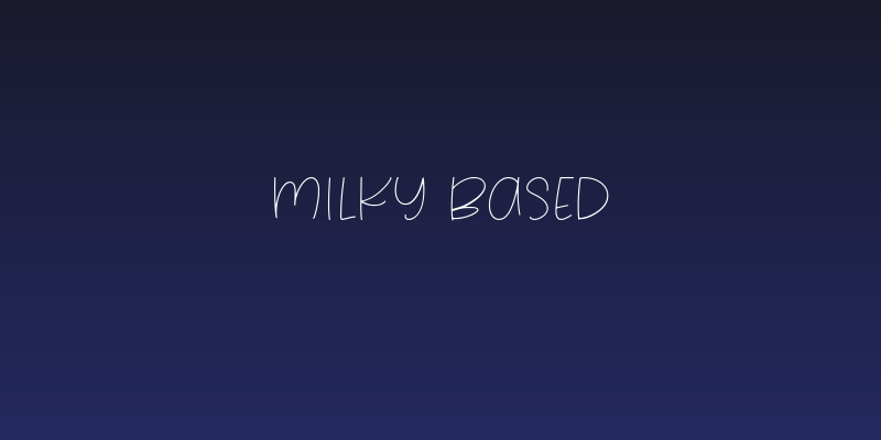 Milky Based Social Header