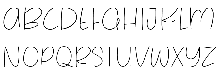 Milky Based Font LOWERCASE
