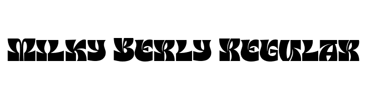 Milky Berly Regular  フリーフォントのダウンロード