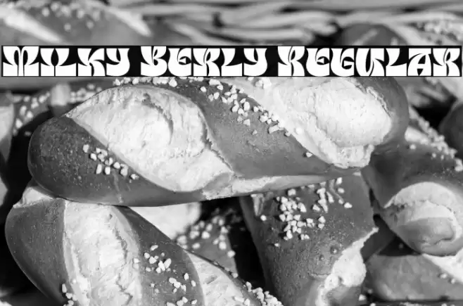 Milky Berly Regular Font examples