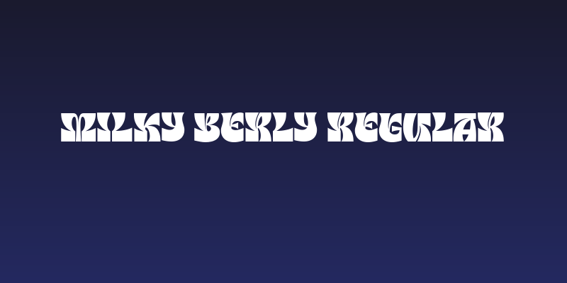 Milky Berly Regular Social Header