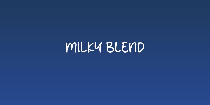 Milky Blend Social Header