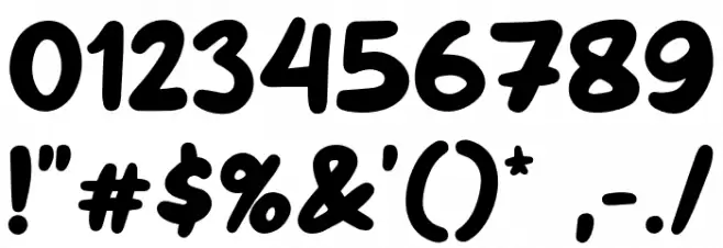 Milky Boba Font OTHER CHARS