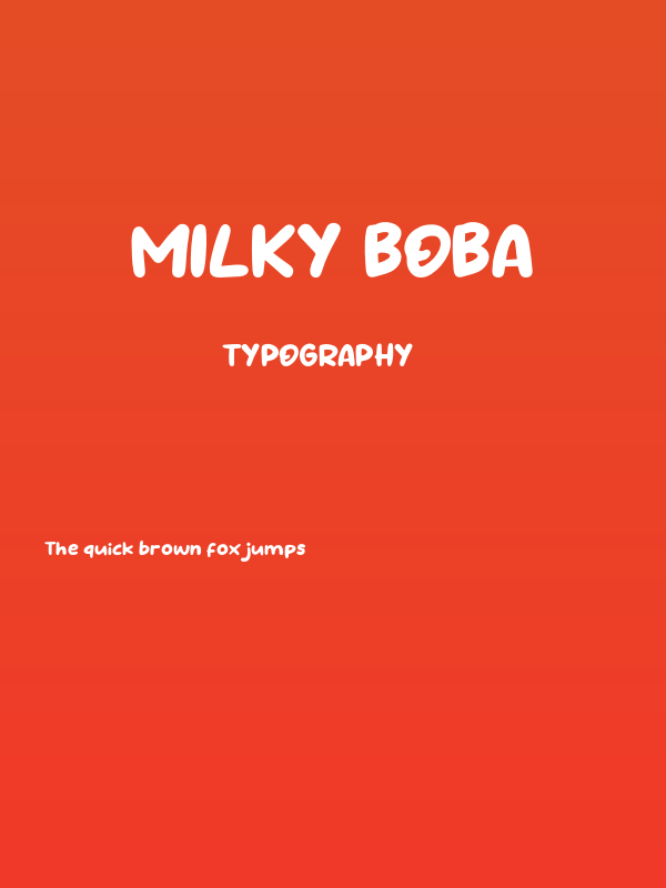 Milky Boba Poster
