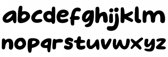 Milky Boba फ़ॉन्ट लोअरकेस