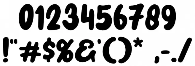 Milky Coffee Font OTHER CHARS