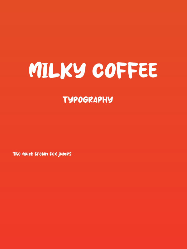 Milky Coffee Poster