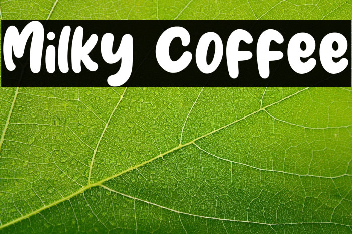 Milky Coffee Example 1