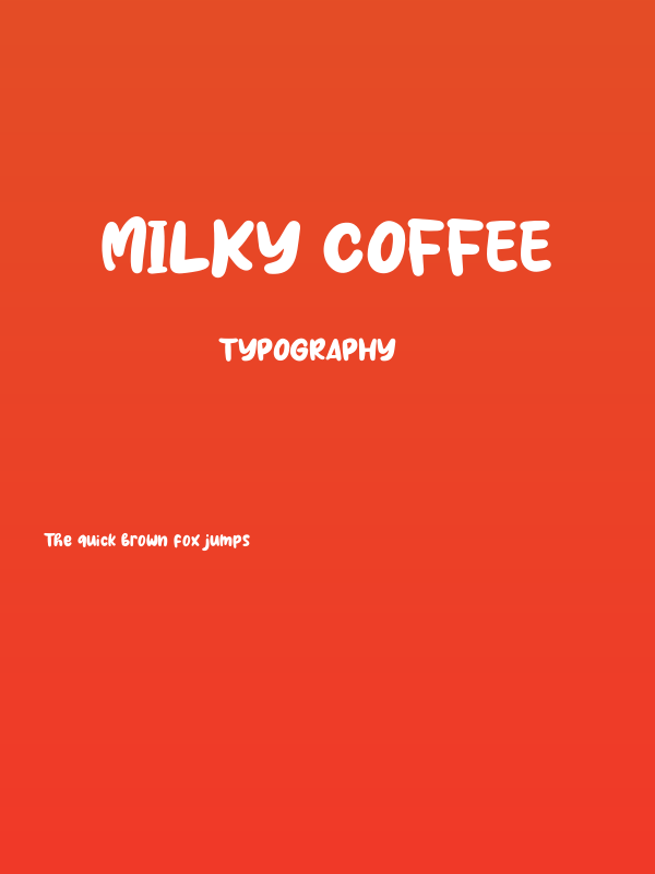 Milky Coffee Poster