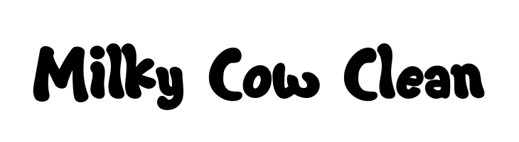 Milky Cow Clean  Descarca Fonturi Gratis