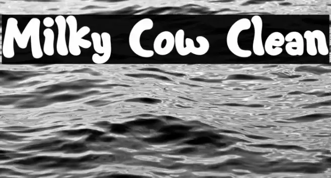 Milky Cow Clean Font examples