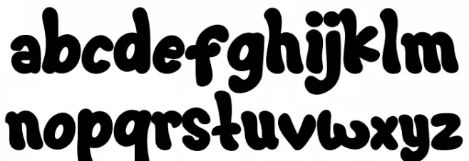 Milky Cow Clean Font LOWERCASE