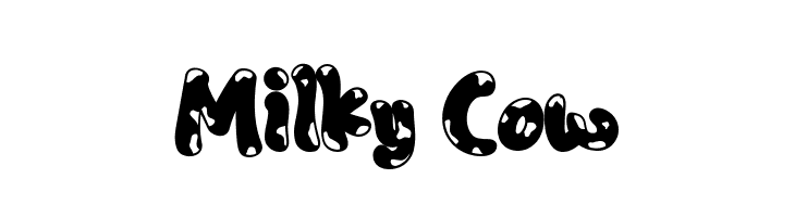 Milky Cow  Скачать бесплатные шрифты