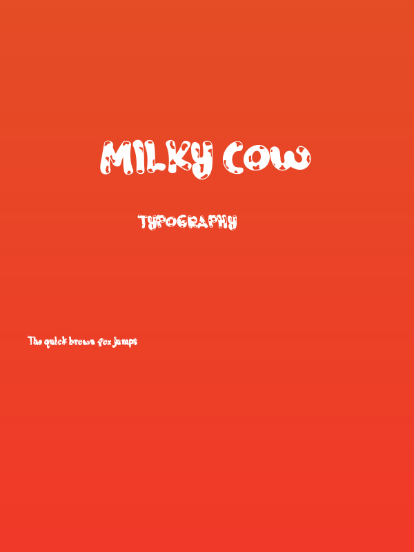 Milky Cow Poster