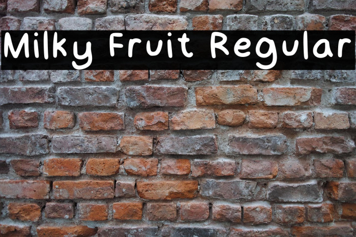 Milky Fruit Regular Example 1