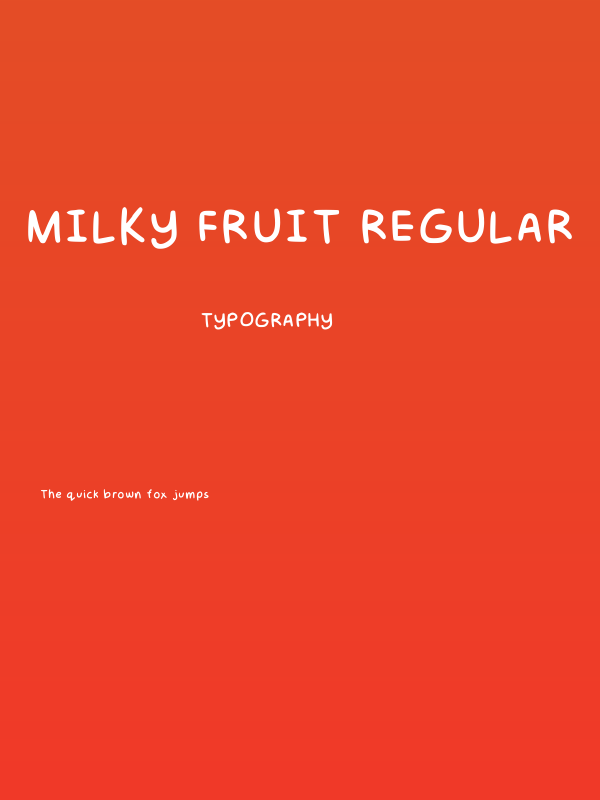 Milky Fruit Regular Poster