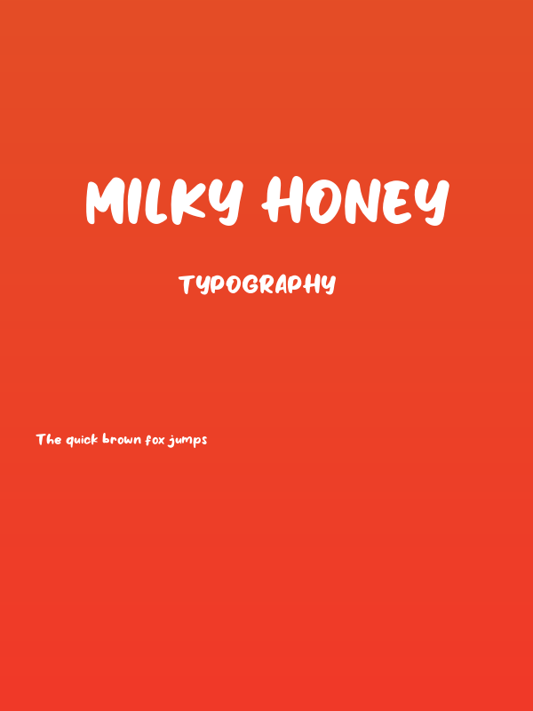 Milky Honey Poster