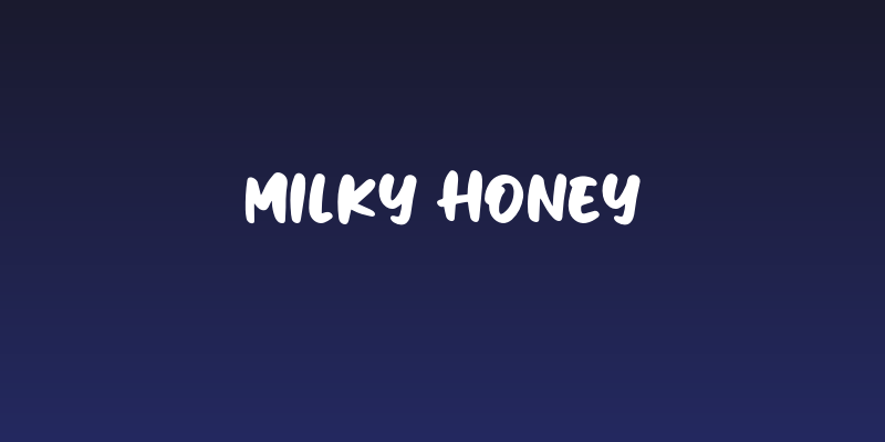 Milky Honey Social Header