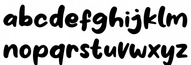 Milky Honey フォント 小文字