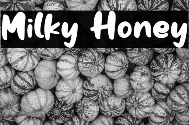 Milky Honey Font examples