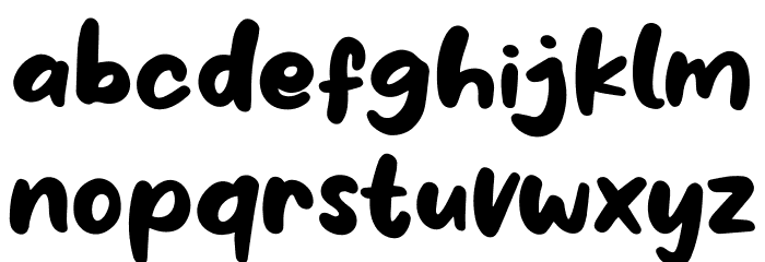 Milky Honey Font LOWERCASE