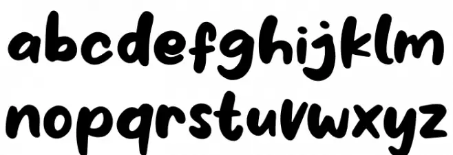 Milky Honey خط أحرف صغيرة