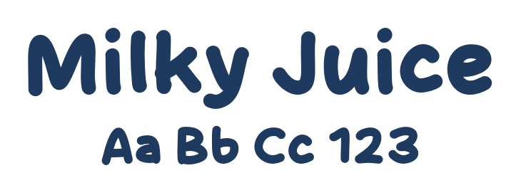 Milky Juice Font Preview