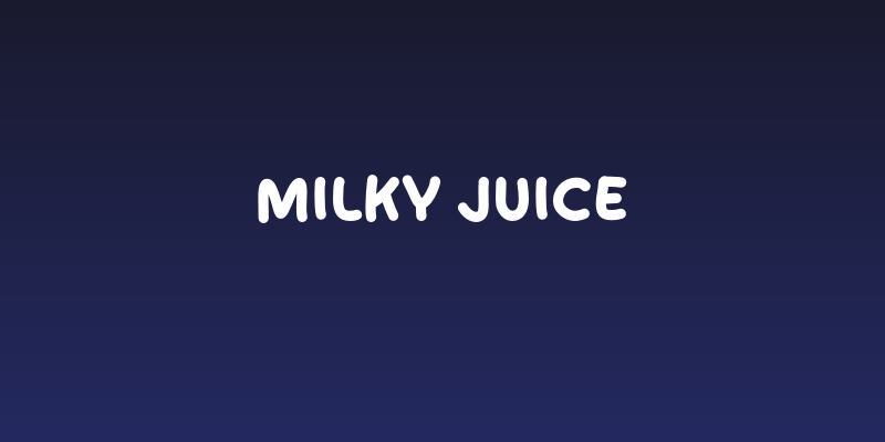 Milky Juice Social Header