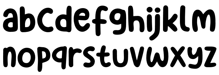 Milky Mania Font LOWERCASE