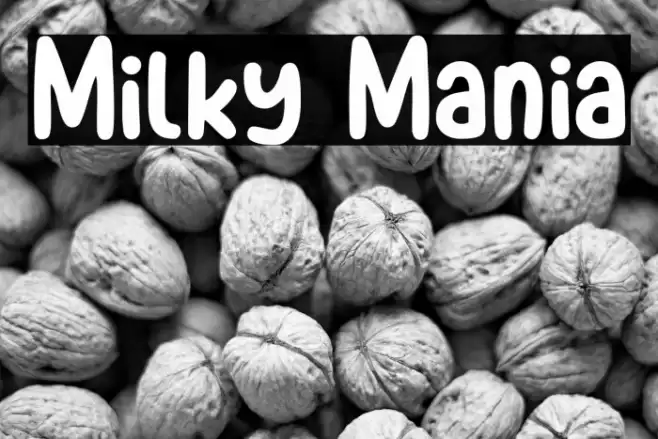 Milky Mania Font examples