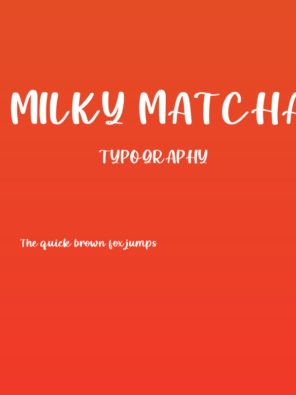 Milky Matcha Personal Use Poster