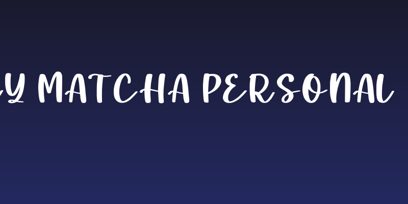 Milky Matcha Personal Use Social Header