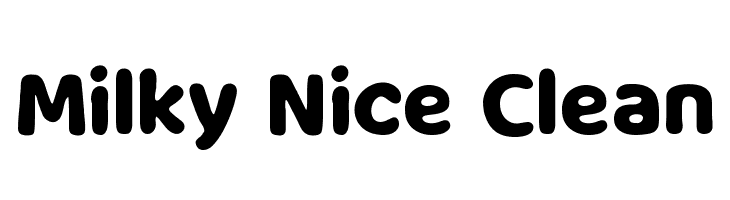 Milky Nice Clean  Free Fonts Download