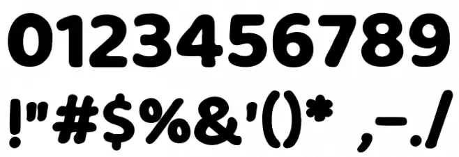 Milky Nice Font OTHER CHARS