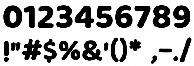 Milky Nice Font OTHER CHARS