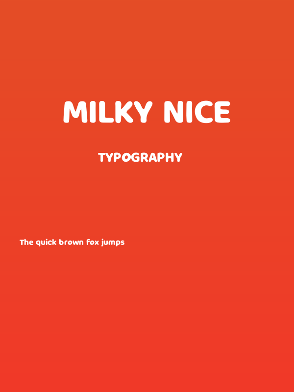 Milky Nice Poster