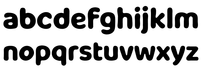 Milky Nice Font LOWERCASE