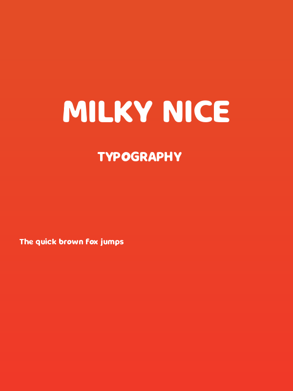 Milky Nice Poster